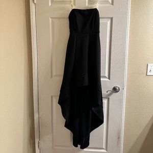 Black High Low Dress, Daisy Straps, Size Small!